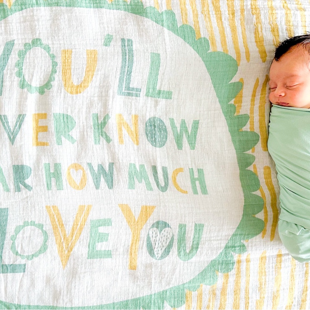 Green and Yellow Baby Blanket